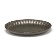 Inku Stoneware Oval Serving Bowl, Green, 8.6" x 6", Set of 2 by Sergio Herman for Serax Dinnerware Serax 
