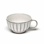 Inku Stoneware Cappuccino Cup, White, 6.7 oz., Set of 4 by Sergio Herman for Serax Dinnerware Serax Coffee Cups - Set of 4 
