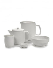 Passe Partout Matte White 8.7" Low Plate by Vincent van Duysen for Serax Dinnerware Serax 