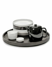 Passe Partout Black 10.25" Low Plate by Vincent van Duysen for Serax Dinnerware Serax 