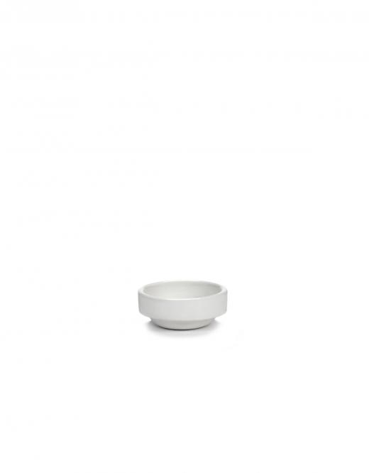Passe Partout Matte White Small Bowl, Set of 6 by Vincent van Duysen f ...
