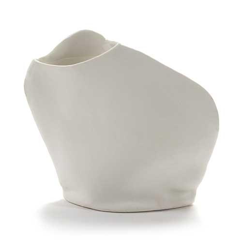 Perfect Imperfection Porcelain Vase, 3.8