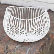 Metal Sculpture Gio Basket, White, 9.4" by Antonino Sciortino for Serax Vases, Bowls, & Objects Serax 