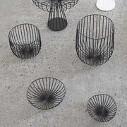 Metal Sculpture Fruit Basket Nana, Black, 17.7" by Antonino Sciortino for Serax Vases, Bowls, & Objects Serax 
