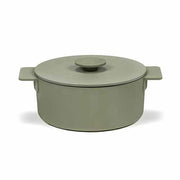 Surface Enameled M Cast Iron Pot, 101 oz. by Sergio Herman for Serax Cookware Serax Camo green 
