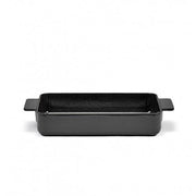 Surface Enameled L Cast Iron Oven Dish, 15.4" x 7.9" by Sergio Herman for Serax Cookware Serax Black 
