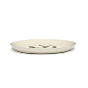 Feast 8.7" White Pepper Black Salad Plate, set of 2 by Yotam Ottolenghi for Serax Plates Serax 