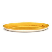 Feast 10.2" Sunny Yellow Red Swirl Plate, set of 2 by Yotam Ottolenghi for Serax Plates Serax 