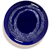 Feast 10.2" Lapis Lazuli White Swirl Plate, set of 2 by Yotam Ottolenghi for Serax Plates Serax 