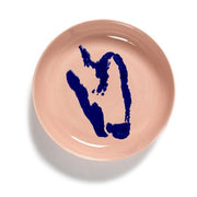 Feast 8.7" Pink Blue Pepper High Salad Plate, set of 2 by Yotam Ottolenghi for Serax Plates Serax 