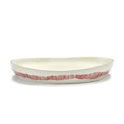 Feast 13.8" White Red Swirl Serving Plate by Yotam Ottolenghi for Serax Bowls Serax 