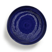 Feast 13.8" Lapis Lazuli Blue White Swirl Serving Plate by Yotam Ottolenghi for Serax Serving Platters Serax 