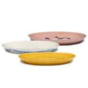 Feast 13.4" Pink Blue Pepper Swirl Serving Platter by Yotam Ottolenghi for Serax Serving Platters Serax 