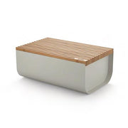 Mattina Bread Box with Cutting Board by Alessi Bread Basket Alessi Warm Grey 