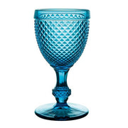 Bicos 7 oz. Red Wine Glasses, Set of 4 by Vista Alegre Glassware Vista Alegre Blue 