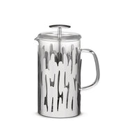 Barcoffee French Press Filter Coffee Maker by Boucquillon and Maaoui for Alessi Coffee Alessi Stainless Steel 