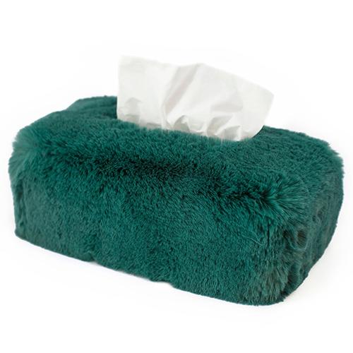 Faux Fur Tissue Box Cover, Square or Rectangle by Evelyne Prelonge