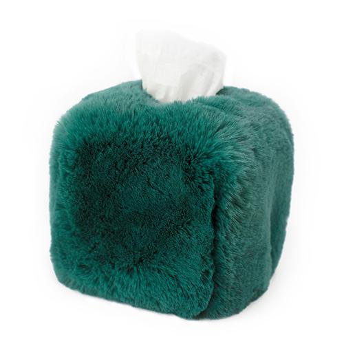 Faux Fur Tissue Box Cover, Square or Rectangle by Evelyne Prelonge