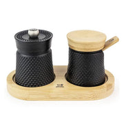 Bali Spice Palace Cast Iron Salt Cellar and Pepper Mill Set by Peugeot France Peugeot France 