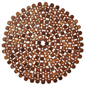 Bamboo Round Placemats, Set of 4, 15" by Kim Seybert Placemat Kim Seybert Brown - Shipping Early December 
