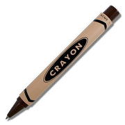 Crayon Retractable Rollerball Pen by Acme Studio Pen Acme Studio Brown 