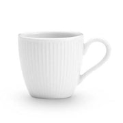 Plisse Porcelain Cups Set of 4 by Pillivuyt Mugs Pillivuyt Espresso Cup 