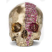 Memento Mori Crystal Cascade Skull by Lisa Carrier Designs Candles Lisa Carrier Designs Gold & Pink 