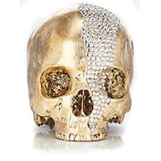 Memento Mori Crystal Cascade Skull by Lisa Carrier Designs Candles Lisa Carrier Designs Gold & Clear 