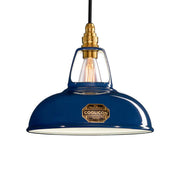 Original 1933 Design Steel Lighting Suspension Pendant in Royal Blue by Coolicon Coolicon UK 8.9" dia. 