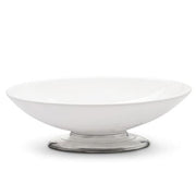 Tuscan Pewter and Ceramic Footed Oval Bowl, 16.25" by Arte Italica Bowl Arte Italica 