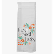 Fresh Out of F*cks Kitchen or Tea Towel Tea Towel Twisted Wares 