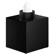 Club KB Square Tissue Box Cover by Decor Walther Facial Tissue Holders Decor Walther Black Matte/Black Matte 