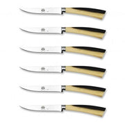 No. 648 Plenum Steak Knives with Faux Ox Horn Handles, Set of 6 by Berti Steak Knife Berti 