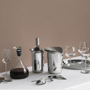 Wine and Bar Stainless Steel Ice Bucket and Ice Tong by Thomas Sandell for Georg Jensen Ice Buckets Georg Jensen 