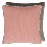 Corda 17" x 17" Square Corduroy Throw Pillow by Designers Guild Throw Pillows Designers Guild Blossom - Pink 