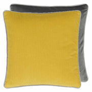 Corda 17" x 17" Square Corduroy Throw Pillow by Designers Guild Throw Pillows Designers Guild Primrose - Yellow 