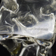 Czech Clear Art Glass Vase, 8" Amusespot 