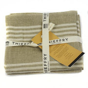 French Linen Dish Towels, Set of 2 by Thieffry Freres & Cie Dish Towel Thieffry Freres & Cie White 