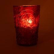 Fleur-de-Lys Antiqued Mercury Glass Tealight Candleholder Amusespot 