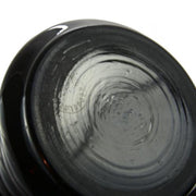 Czechoslovakian Black Art Deco Glass Vase, 8.5" Amusespot 