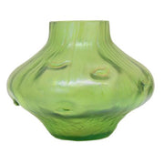 Loetz Rusticana Green Art Glass Vase, 3" Loetz 