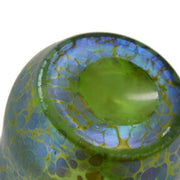 Loetz Green Papillon Art Glass Vase, 5.5" Loetz 