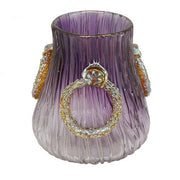 Empire Purple Art Glass Vase, 3.75" by Loetz Loetz 