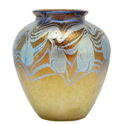 Argus Phanomen 2/351 Art Glass Cabinet Vase, 3.5" by Loetz Loetz 