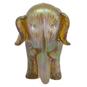 Loetz: Gold Elephant Art Glass Vase, 4.5" x 6.5" Loetz 