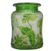Moser Art Nouveau Gilded Cameo Art Glass Vase, 6.5" Amusespot 