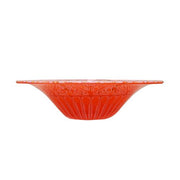 Red Art Glass Bowl, 12" by Michael & Frances Higgins Bowls Amusespot 