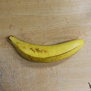 Banana, Aged Yellow Italian Carrara Marble Stone Fruit Artificial Food Amusespot Large. 