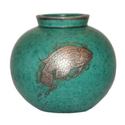 Vintage Argenta Fish Ball Vase, 5" by Gustavsberg Sweden Sculptures & Statues Amusespot 