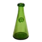 Vintage Green Bud Art Glass Vase by Erik Hoglund for Boda, Sweden, 7.75" Art Glass Kosta Boda 